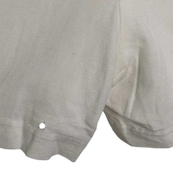 Amanda Uprichard Wallace 100% Linen Short Pleated Front Beachy Vacation Sz S - Picture 11 of 11
